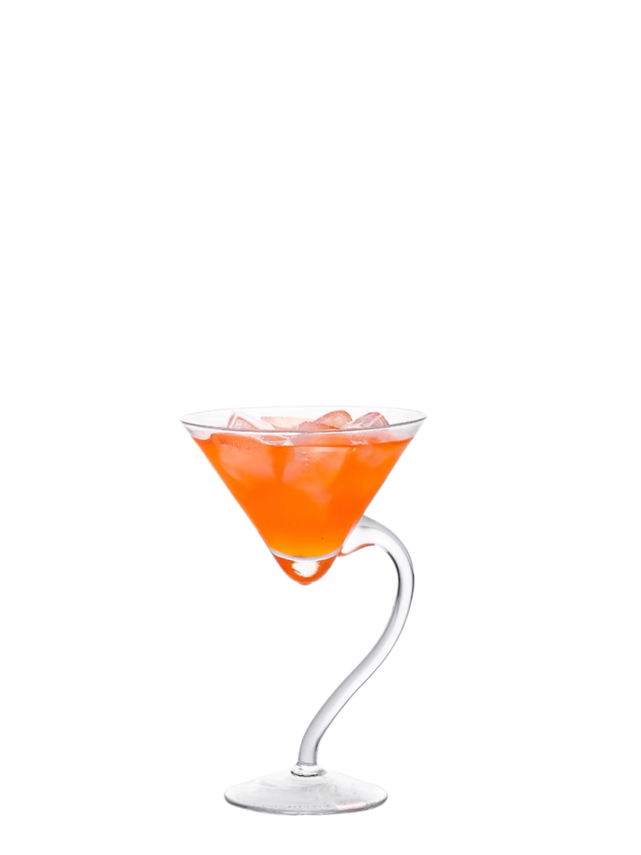 Funky Bend Cocktail Glass